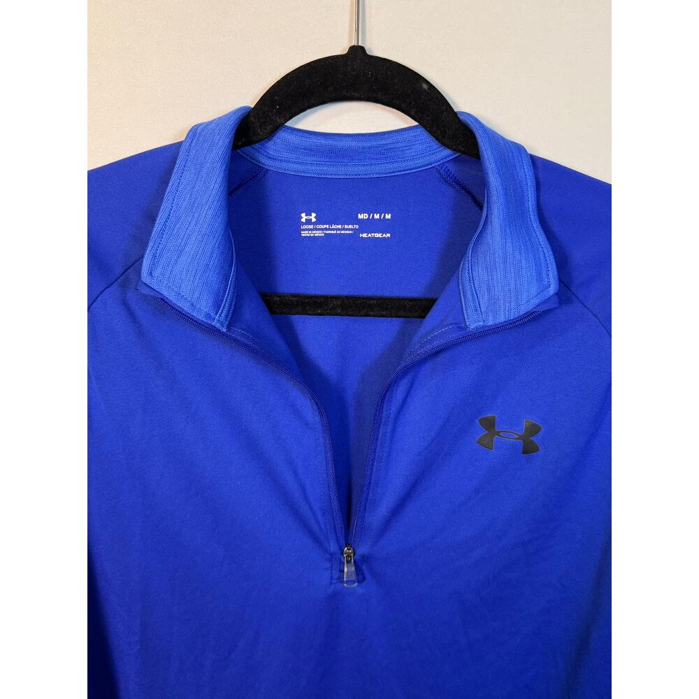 Under Armour Men’s Blue Quarter Zip Pullover Size M - Picture 6 of 7